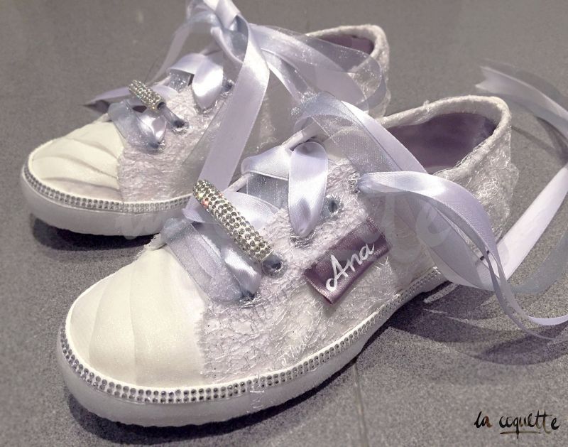 Custom Wedding Sneakers After by la Coquette
