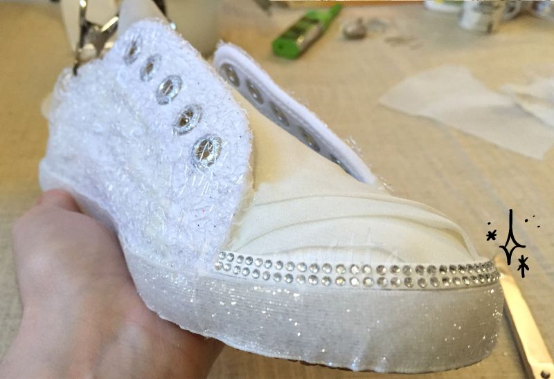 Custom Wedding Sneakers crystals